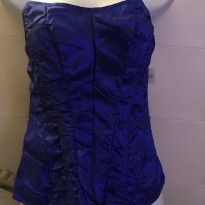 Fredrick of Hollywood  jazz blue corset XL